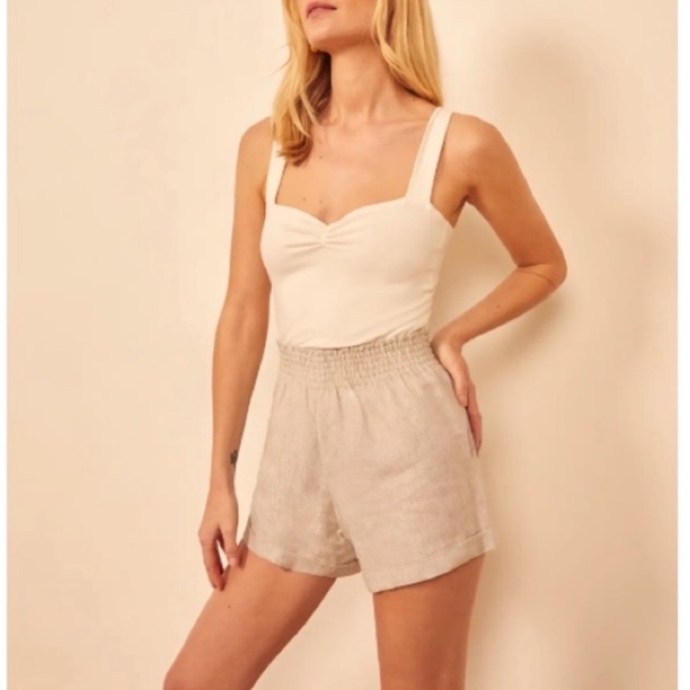 Reformation Nashville linen shorts